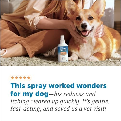 TropiClean HomeVet Allergy & Itch Relief Spray for Dogs & Cats, 8 oz.