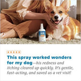 TropiClean HomeVet Allergy & Itch Relief Spray for Dogs & Cats, 8 oz.