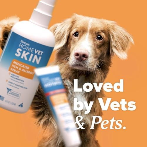 TropiClean HomeVet Allergy & Itch Relief Spray for Dogs & Cats, 8 oz.