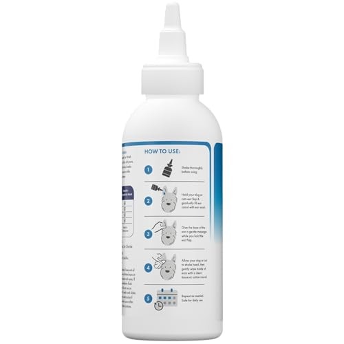 TropiClean HomeVet Enzymatic Ear Cleaner for Dogs & Cats, 2 oz.