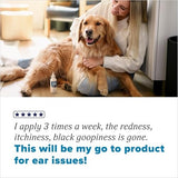 TropiClean HomeVet Enzymatic Ear Cleaner for Dogs & Cats, 2 oz.