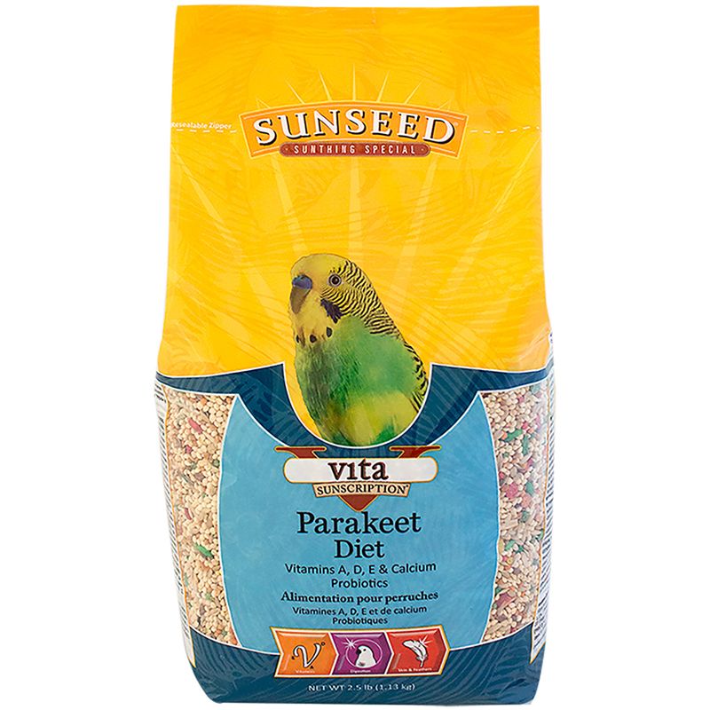 Sunseed Vita Sunscription Parakeet Diet, 2.5 lbs.