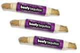 Frankly Original Pet - Steak Flavored Collegen Packed Beefy Taquito Stick For Small And Medium Dogs Pack Of 3 (Long Lasting Chews, Treats, Bones For A