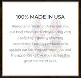 Frankly Original Pet - Steak Flavored Collegen Packed Beefy Taquito Stick For Small And Medium Dogs Pack Of 3 (Long Lasting Chews, Treats, Bones For A