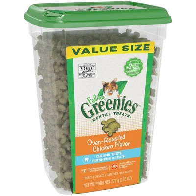 Feline Greenies Oven-Roasted Chicken Flavor Dental Cat Treats, 9.8 oz.