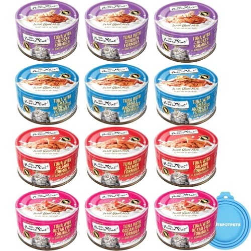 Fussie Cat Goat Milk Gravy Canned Cat Food Variety Pack, 2.5 oz. (12 Count)