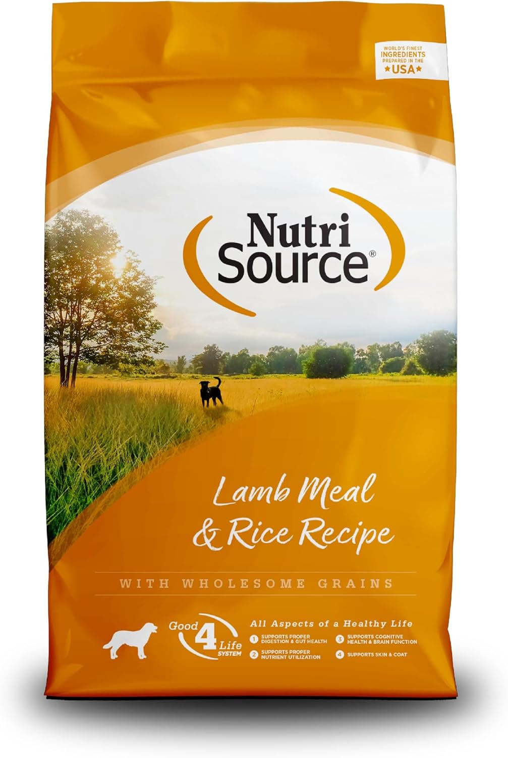 NutriSource Lamb Meal & Rice Recipe with Wholesome Grains Dry Dog Food, 12 lbs.