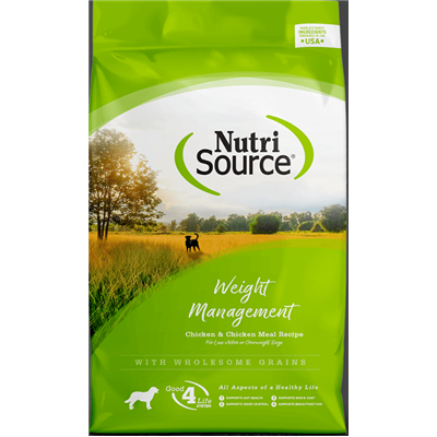NutriSource Weight Management Premium Dry Dog Food, 4 lbs.