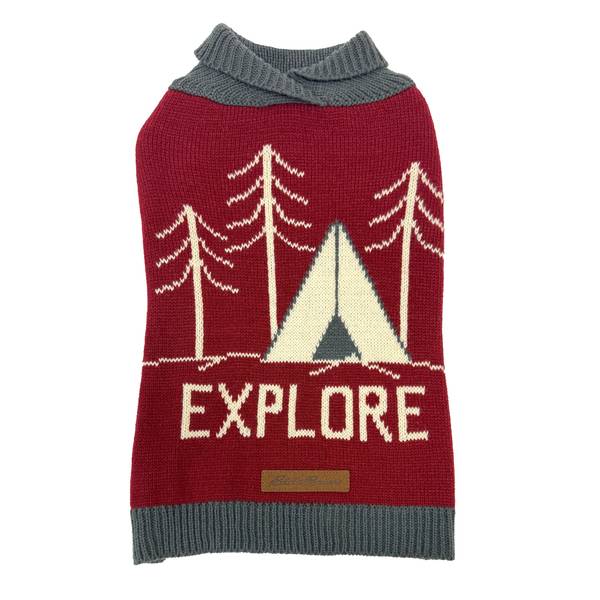 Eddie Bauer Explore Camping Pet Sweater, Red