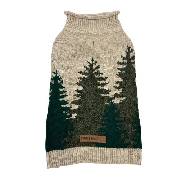 Eddie Bauer Heathered Forest Sweater Oatmeal Cat