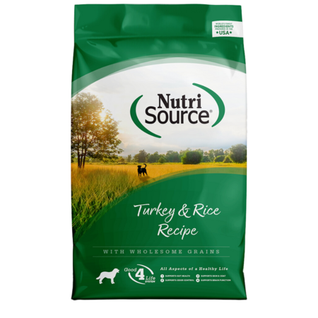 NutriSource Turkey & Rice Dry Dog Food, 12 lbs.