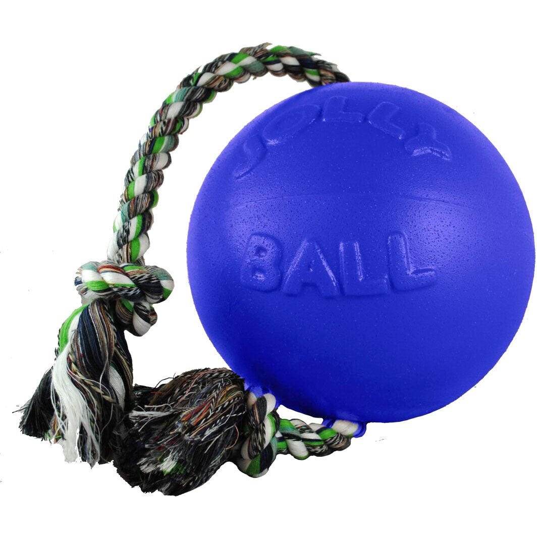 Jolly Pets Romp-n-Roll Multi-Color Dog Tug Toy, 6 in.