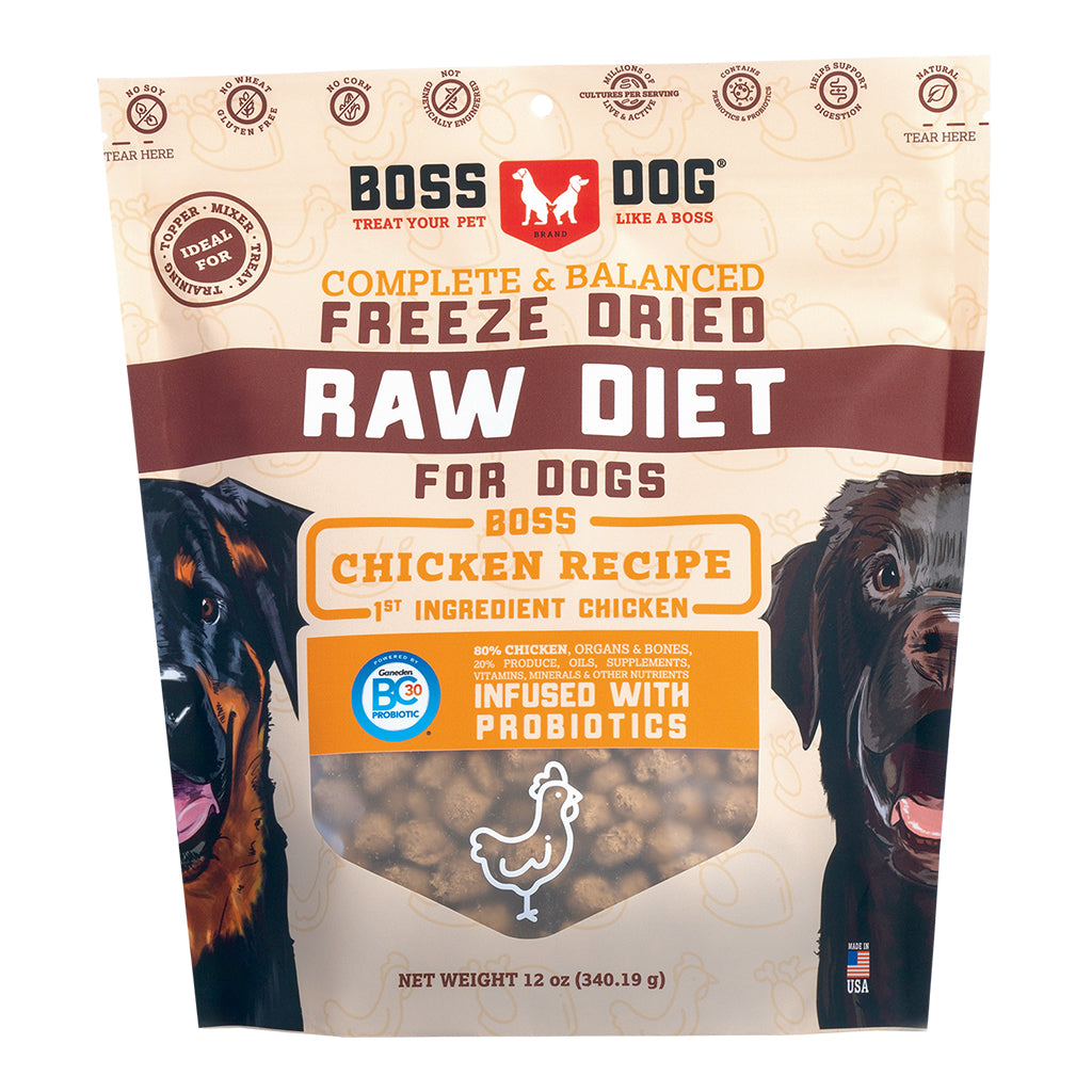 Boss Dog Freeze-Dried Raw Chicken Dog Food, 12 oz