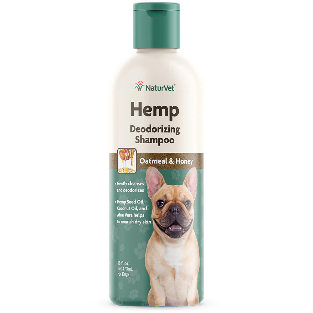 NaturVet Hemp Deodorizing Dog Shampoo, 16 oz.