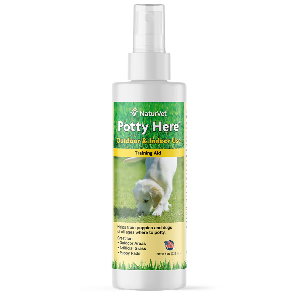 NaturVet Potty Here Training Aid Spray for Dogs & Cats, 8 oz.