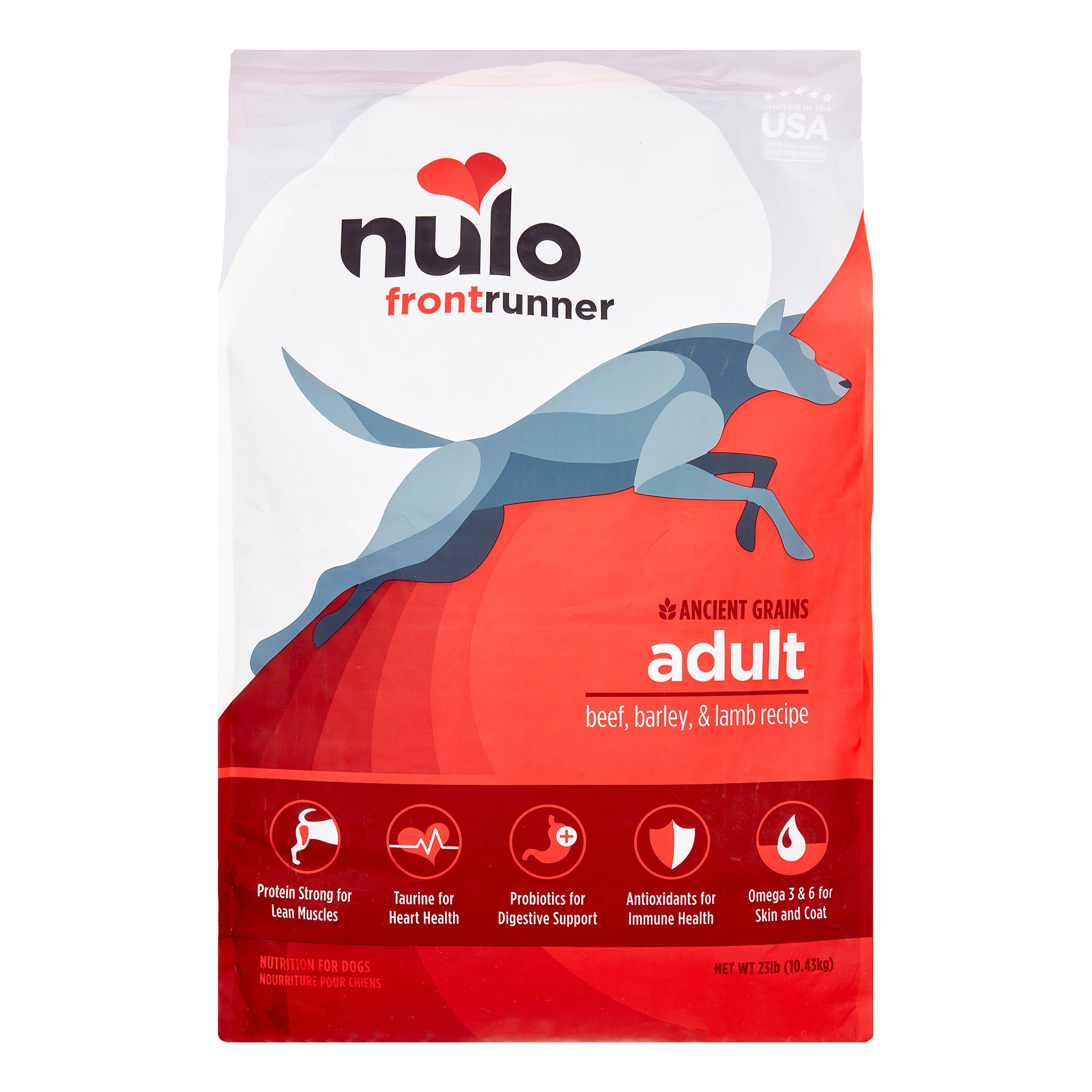 Nulo Frontrunner Ancient Grains Beef, Barley & Lamb Dry Dog Food, 23 lbs.