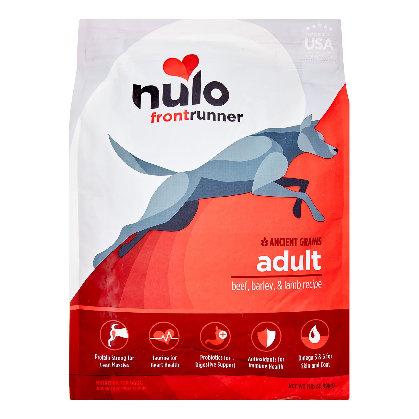 Nulo Frontrunner Ancient Grains Beef, Barley & Lamb Dry Dog Food, 11 lbs.