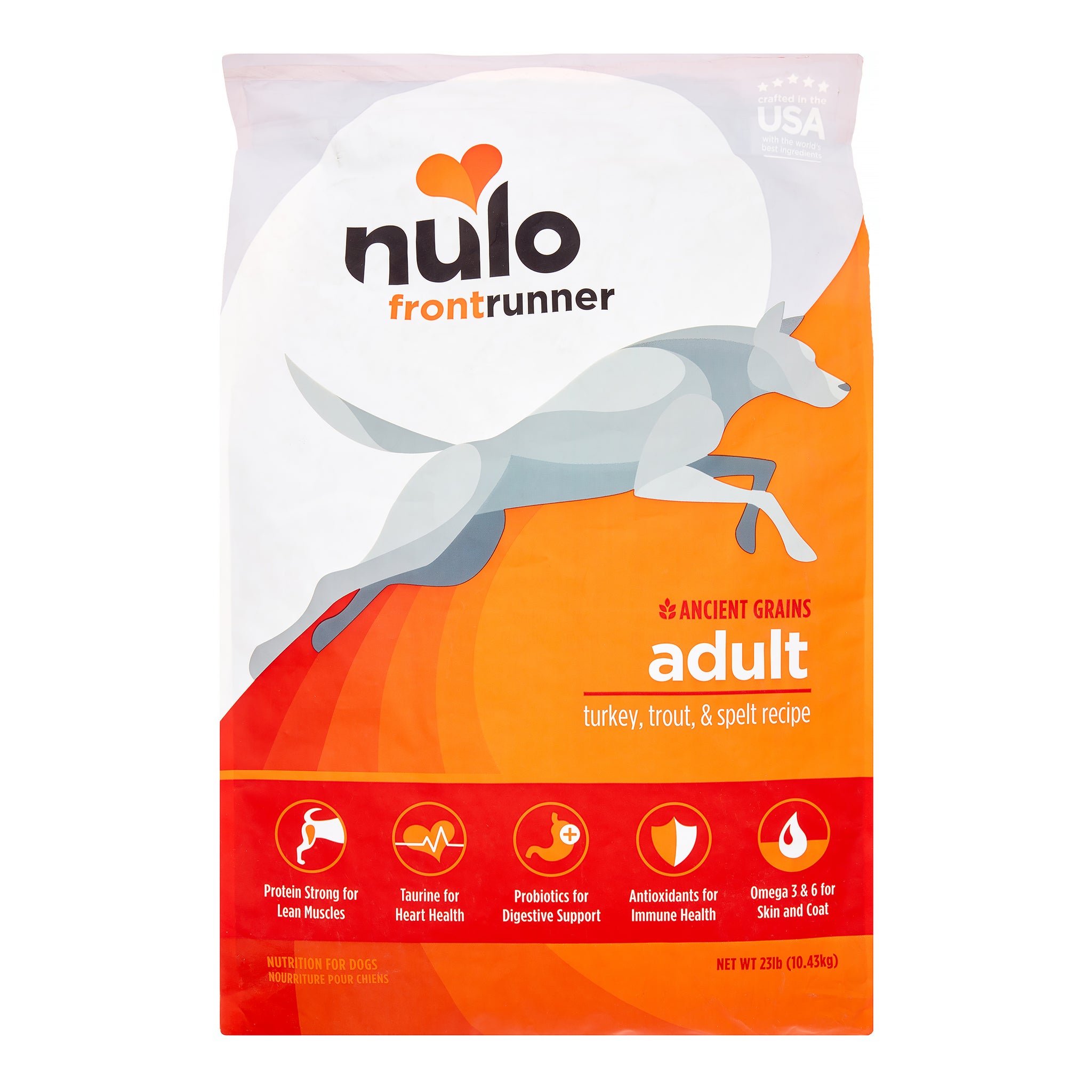 Nulo Frontrunner Ancient Grains Turkey, Trout & Spelt Dry Dog Food, 23 lbs.