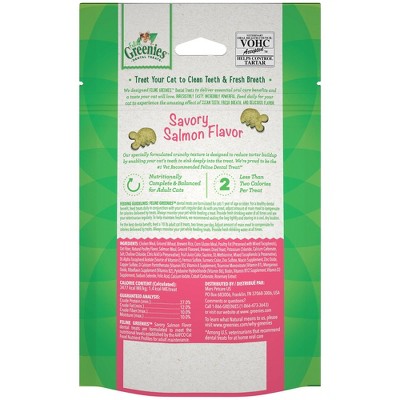 Feline Greenies Savory Salmon Flavor Dental Cat Treats, 2.1 oz.