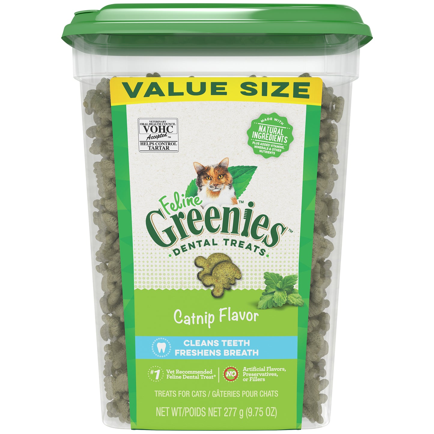 Feline Greenies Catnip Flavor Dental Cat Treats, 9.8 oz.