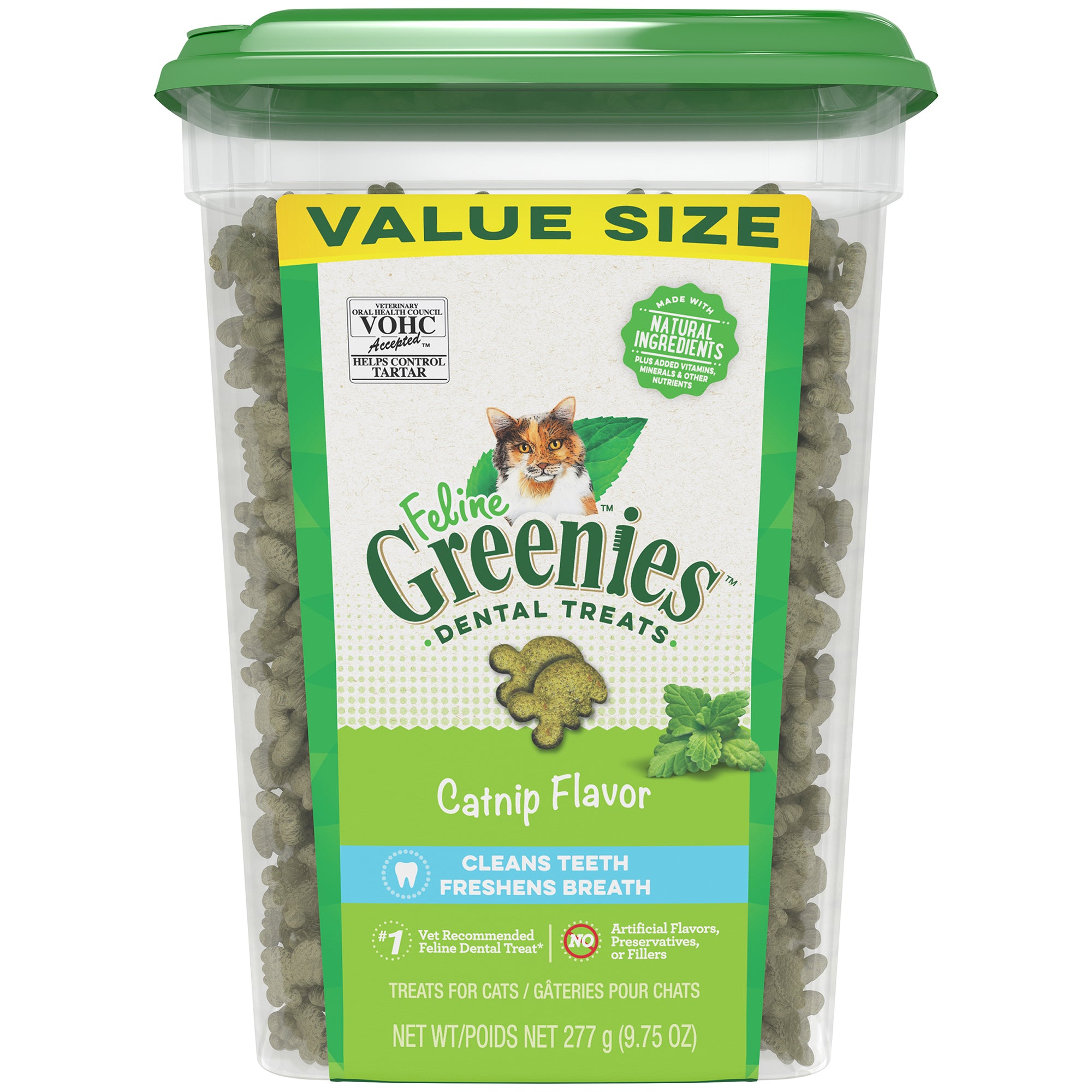 Feline Greenies Catnip Flavor Dental Cat Treats, 9.8 oz.