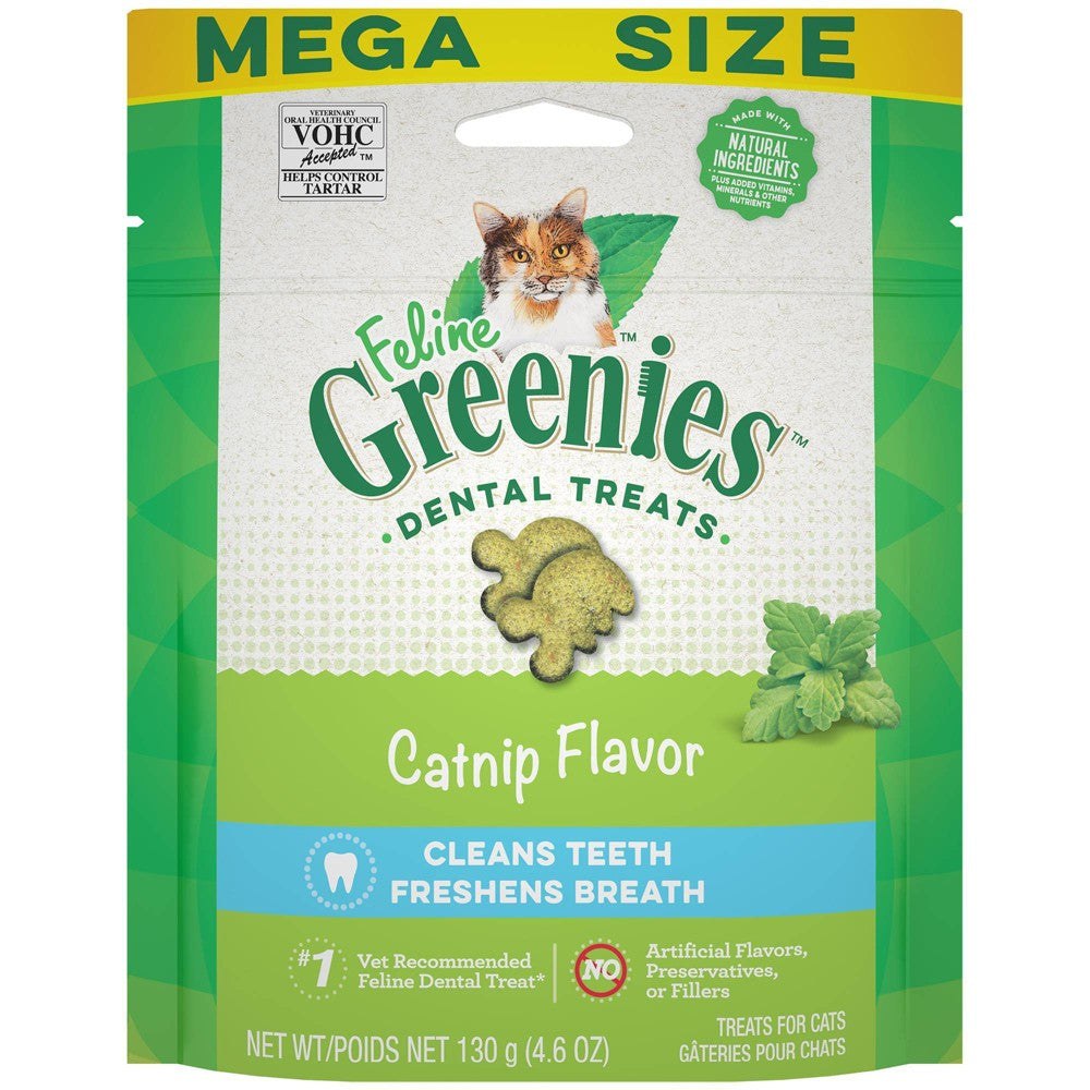 Feline Greenies Catnip Flavor Dental Cat Treats, 4.6 oz.