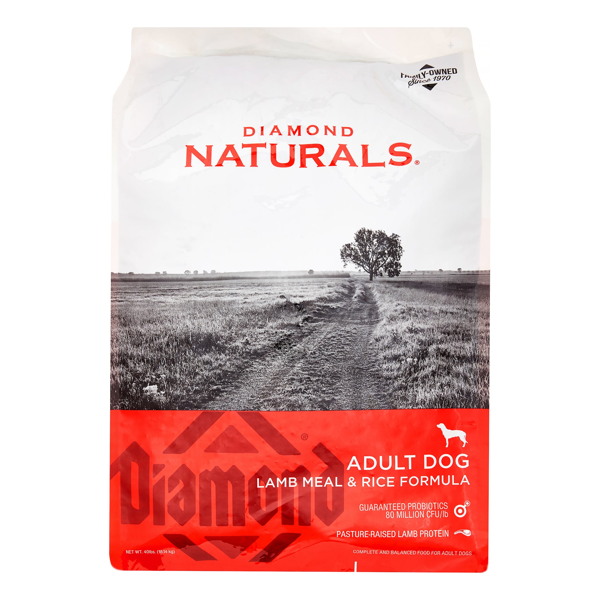 Diamond Naturals Adult Lamb & Rice Dry Dog Food, 40 lbs.