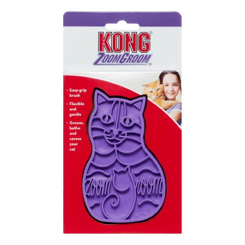 KONG Cat ZoomGroom Brush, 4 x 2.5 x 6.75 in.