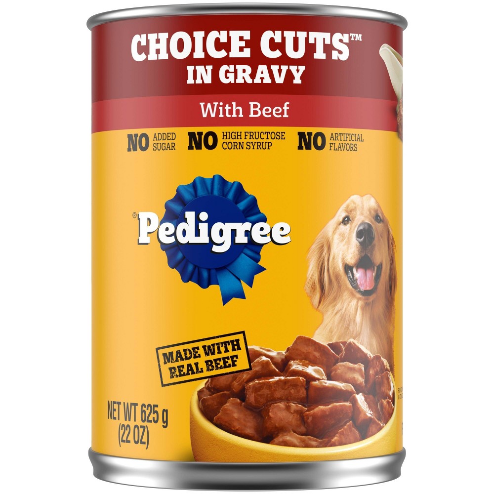 Pedigree Choice Cuts Beef Flavor Wet Dog Food, 22 oz.