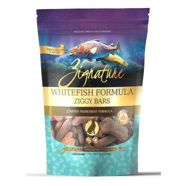 Zignature Whitefish Formula Dog Treats, 12 oz.
