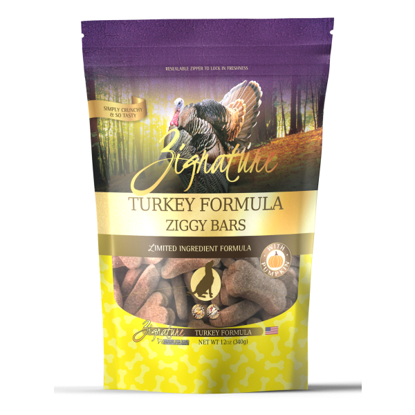 Zignature Turkey Formula Dog Biscuit Treats, 12 oz.