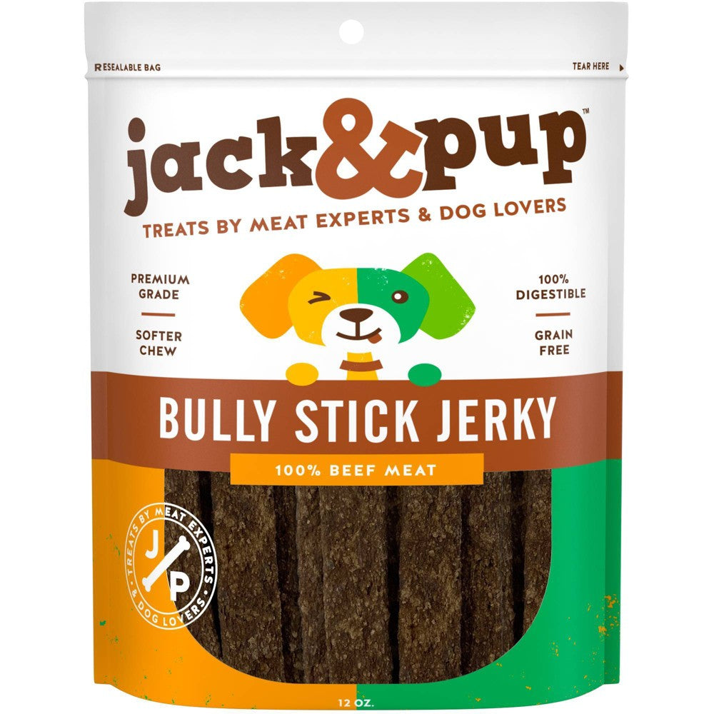 Jack & Pup Bully Stick Jerky Dog Treats