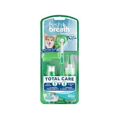 TropiClean Fresh Breath Total Care Dental Kit for Small & Medium Dogs