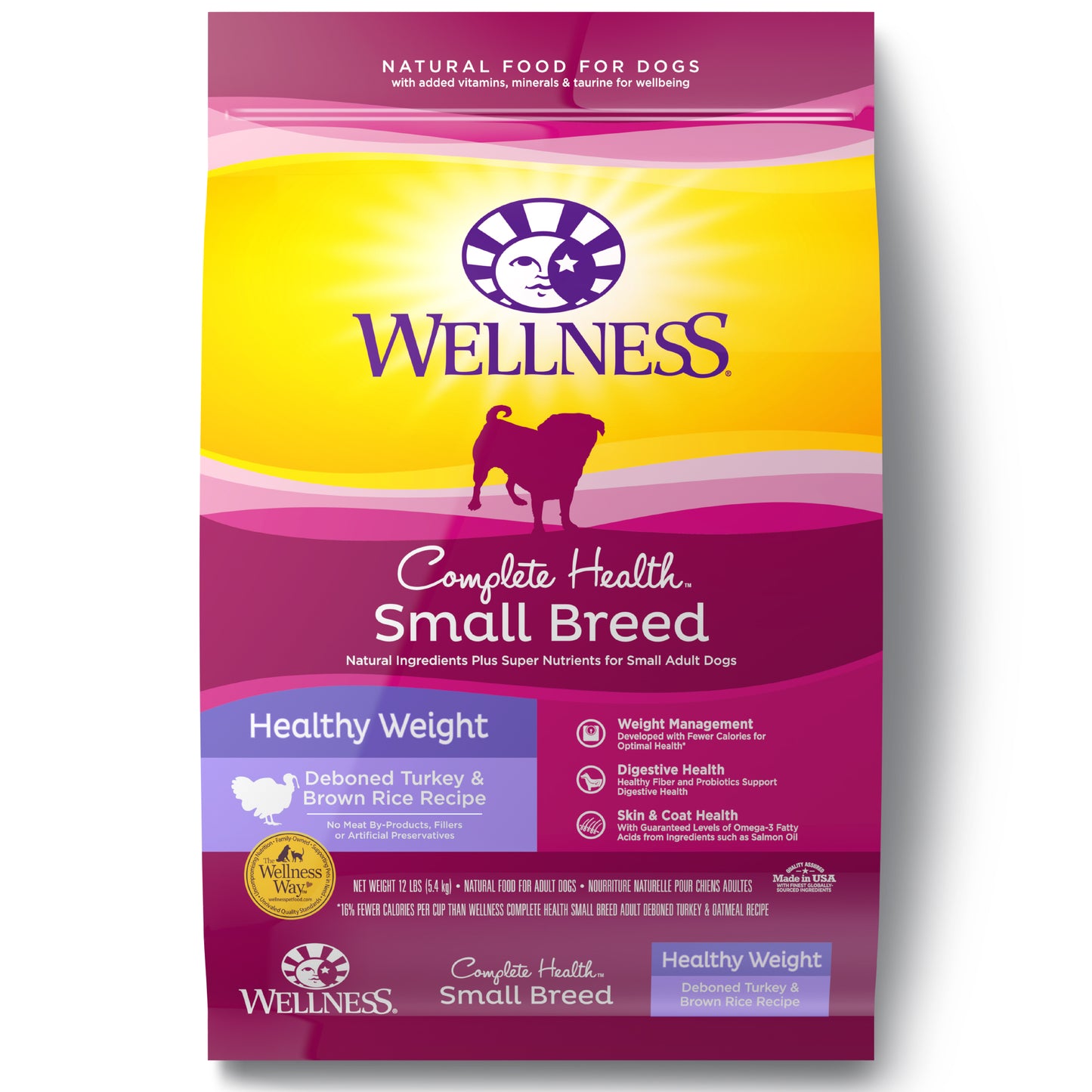 Wellness Healthy Weight Turkey & Rice Dry Dog Food, 12 lbs.