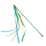 Turbo Teaser Wand with Colorful Ribbons Cat Toy, 21 in.