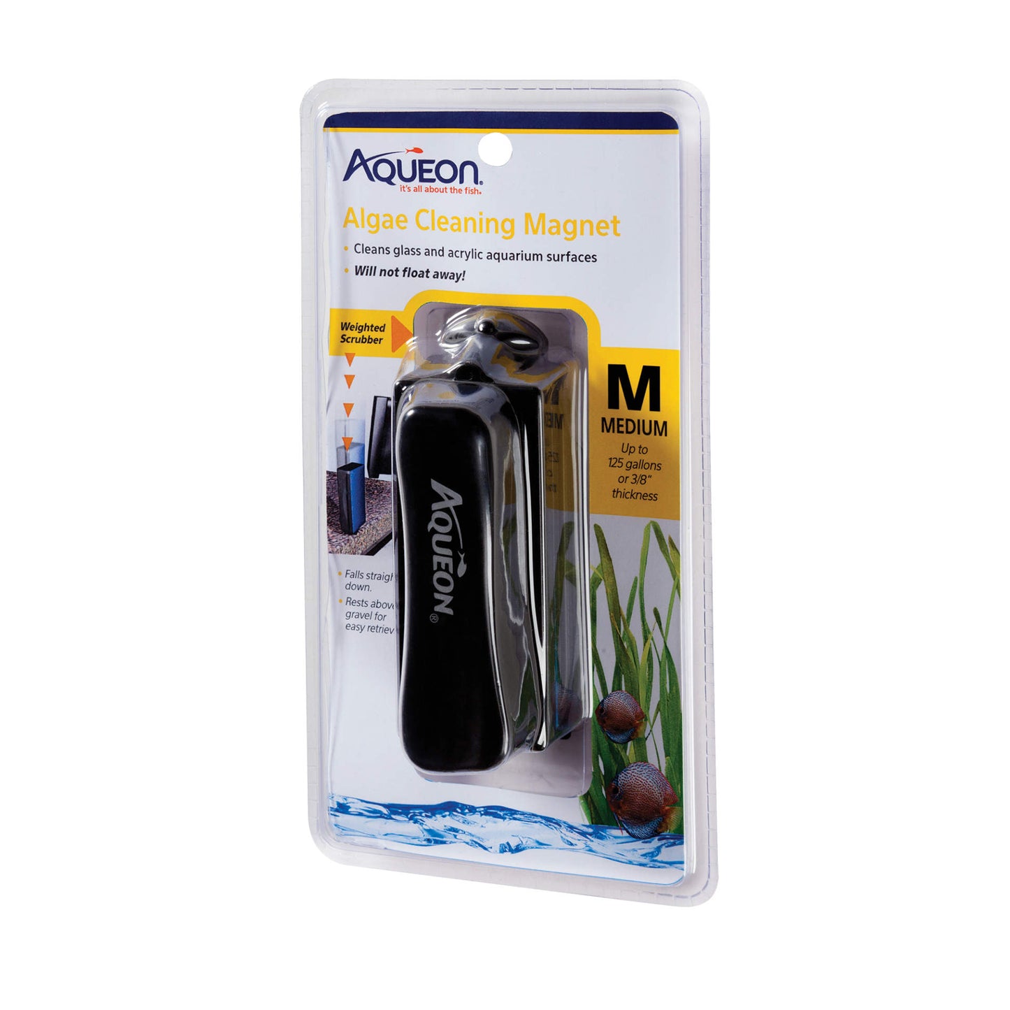 Aqueon Medium Algae Cleaning Magnets For Aquarium Glass/Acrylic Cat