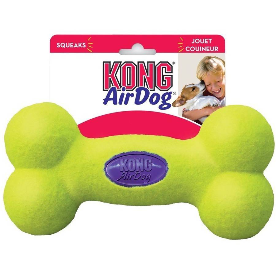 Kong Airdog Squeaker Bone Dog Toy, Medium