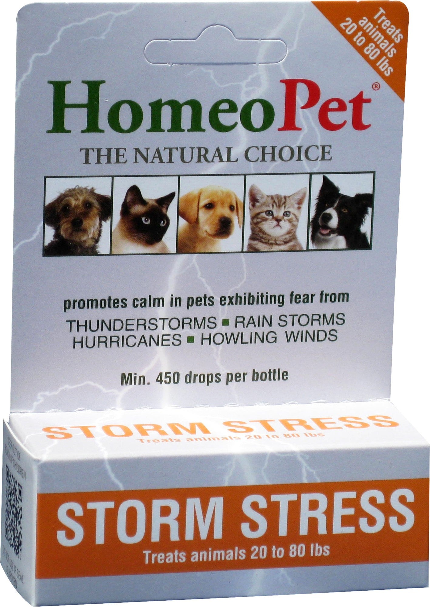 HomeoPet Storm Stress Anxiety Relief for Dogs (20-80 lbs.)