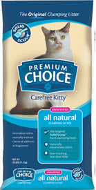 Premium Choice Carefree Kitty Solid Scoop Cat Litter, 40 lbs.
