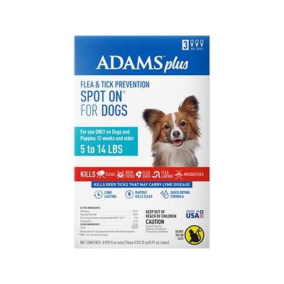 Adams Flea & Tick Prevention For Small Dogs 5-14 lbs