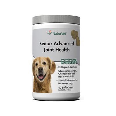 NaturVet Senior Advanced Joint Support Soft Chews for Dogs, 60 Count