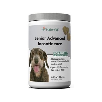 NaturVet Senior Advanced Incontinence Chews for Dogs, 60 Count