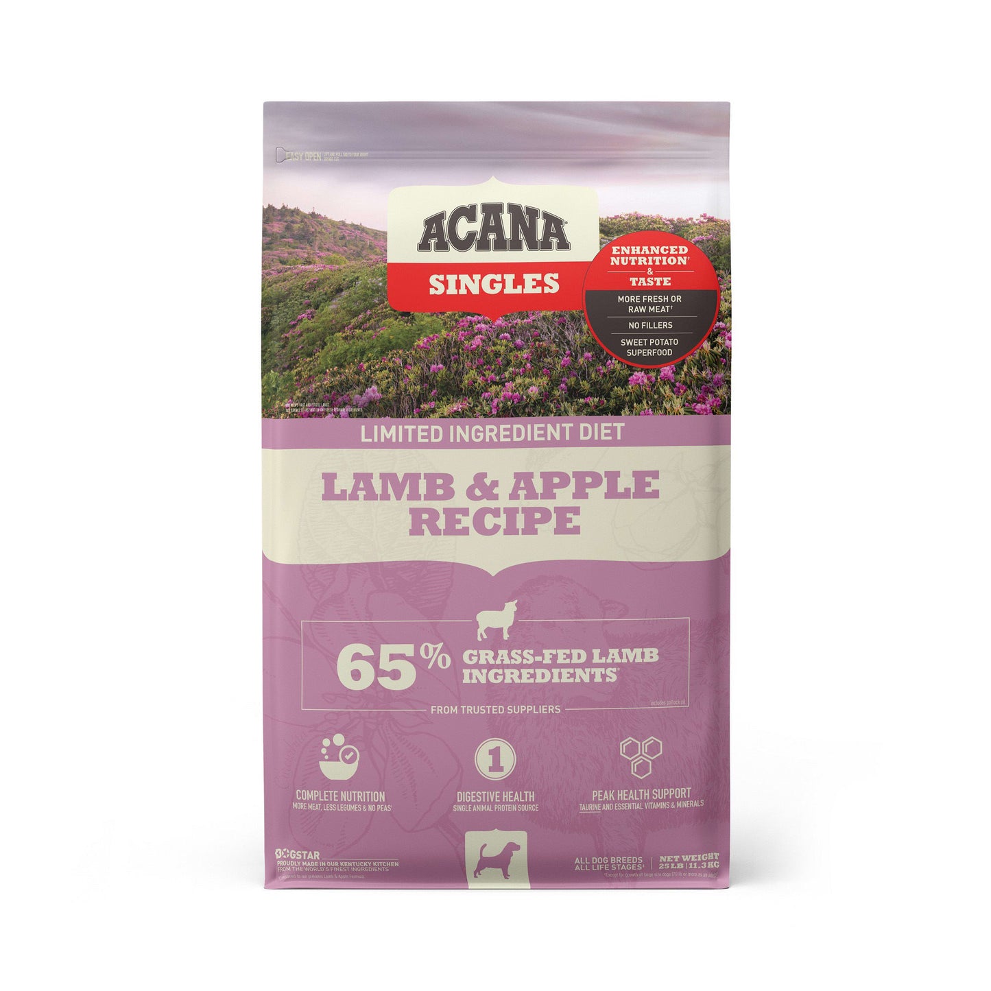 Acana Lamb & Apple Dry Dog Food, 22.5 lbs Bag