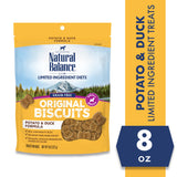 Natural Balance L.I.T. Limited Ingredient Small Breed Duck Dog Treats, 8 oz.