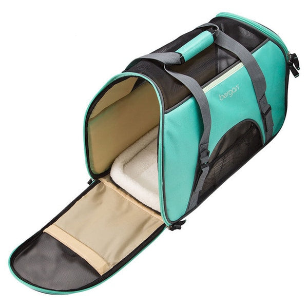 Bergan Comfort Pet Carrier Heather Grey, 19 x 10 x 13 in.