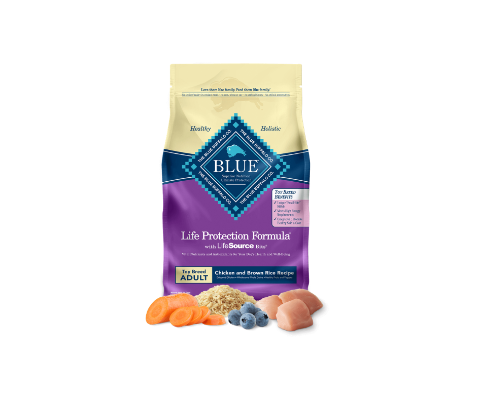 Blue Buffalo Toy Breed Chicken & Rice Dry Dog Food, 4 lbs.