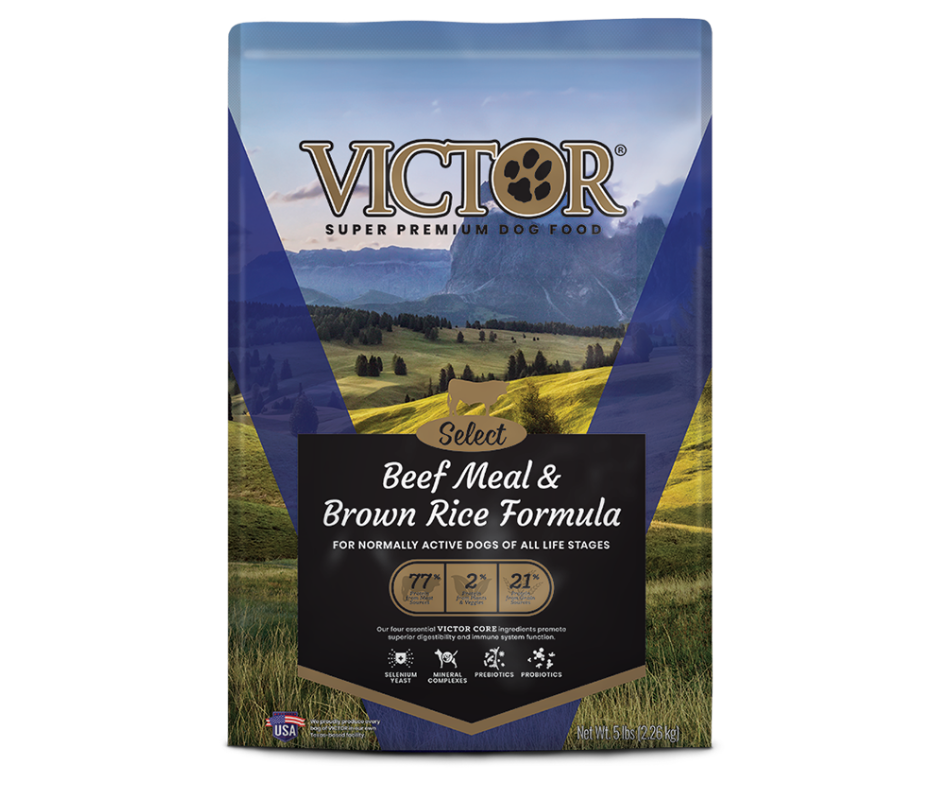 Victor Select Beef & Rice Dog Food, 40 Lb Bag