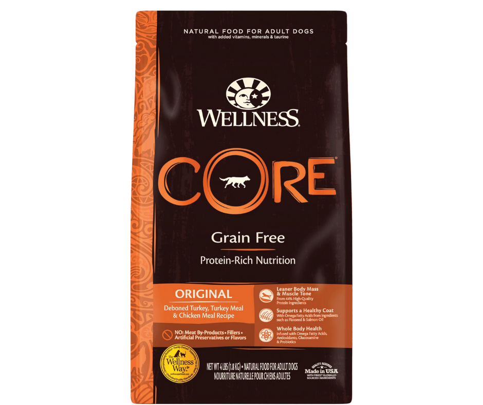 Wellness CORE Turkey & Chicken Dry Dog Food, 24 lbs.