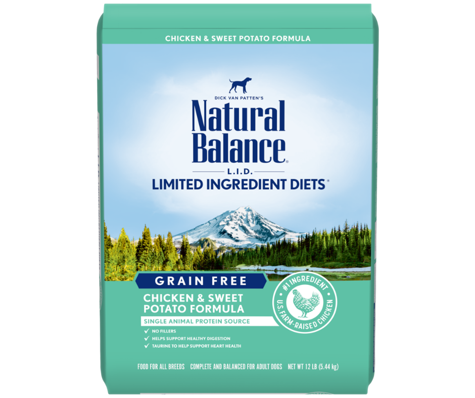 Natural Balance Limited Ingredient Chicken & Sweet Potato Dry Dog Food, 24 lbs.