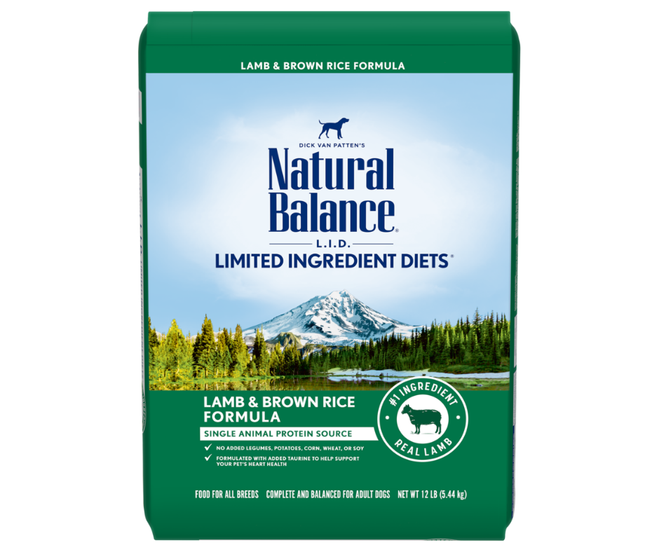 Natural Balance Adult Lamb & Brown Rice Dry Dog Food, 12 lbs.